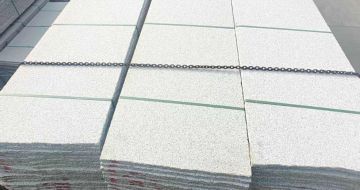 佳木斯芝麻白毛板，石材毛板