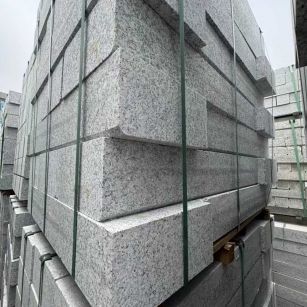 佳木斯芝麻白路牙石 马路牙子