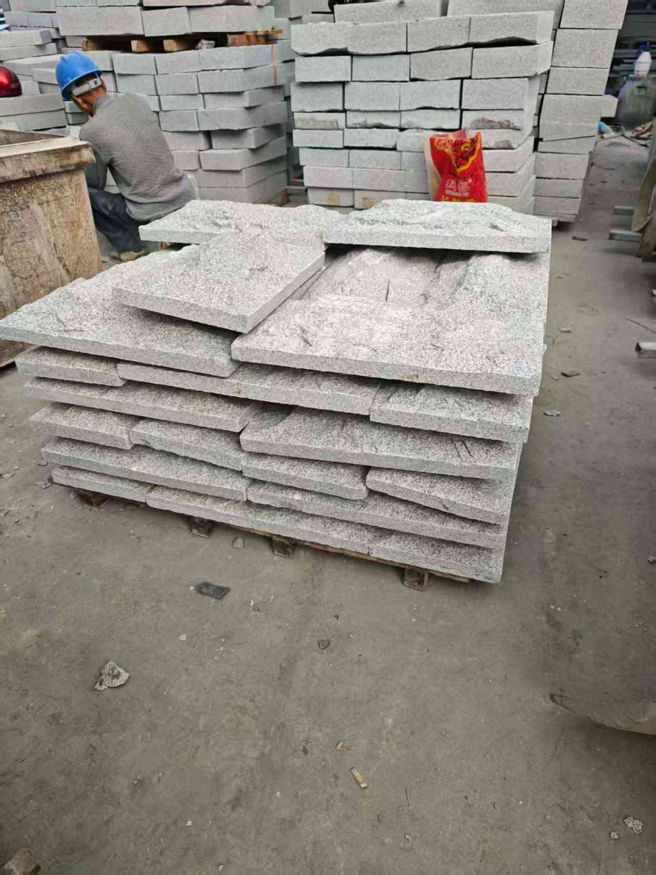 佳木斯芝麻白蘑菇石，自然面