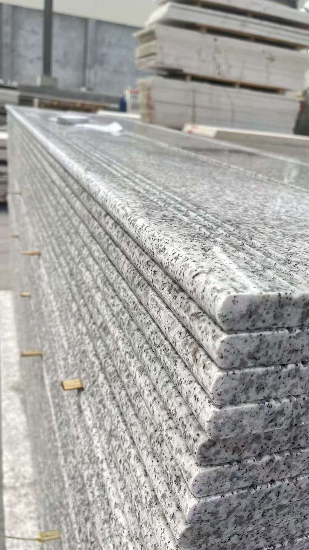 佳木斯芝麻白楼梯踏步 花岗岩楼梯板材
